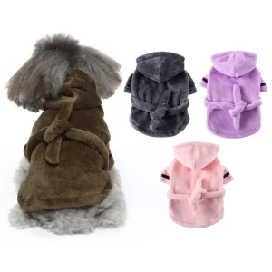 Soft Pet Bathrobe with Hood