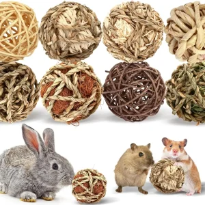 8PCS Bunny Chew Grass Balls