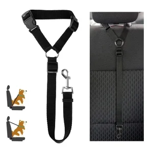 2-in-1 Adjustable Pet Backseat Safety Belt